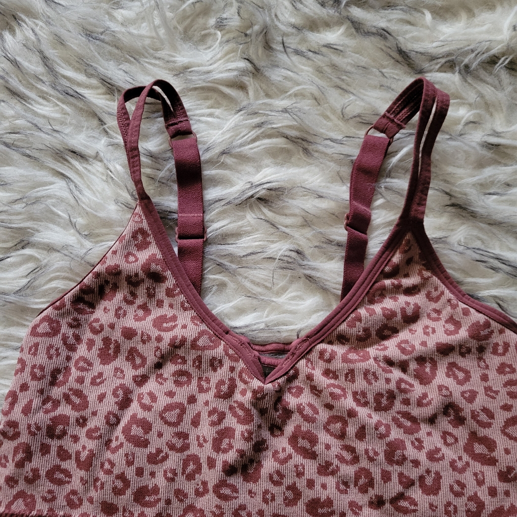 Kindly Pink Cheetah Sports Bra Medium — image 3 of 5